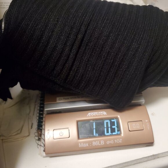 Apt. 9 Black Acrylic Poncho Cape With Zipper Front womens one size new - Picture 10 of 10